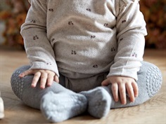GoBabyGo grey melange crawl tights merino wool